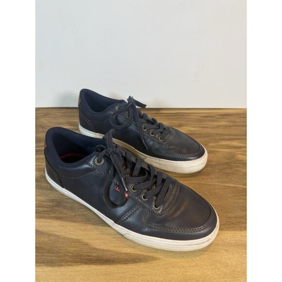 Levi’s Men’s Navy Blue Low Top Sneakers Casual Lace Up Shoes Size 8.5 - Picture 2 of 8